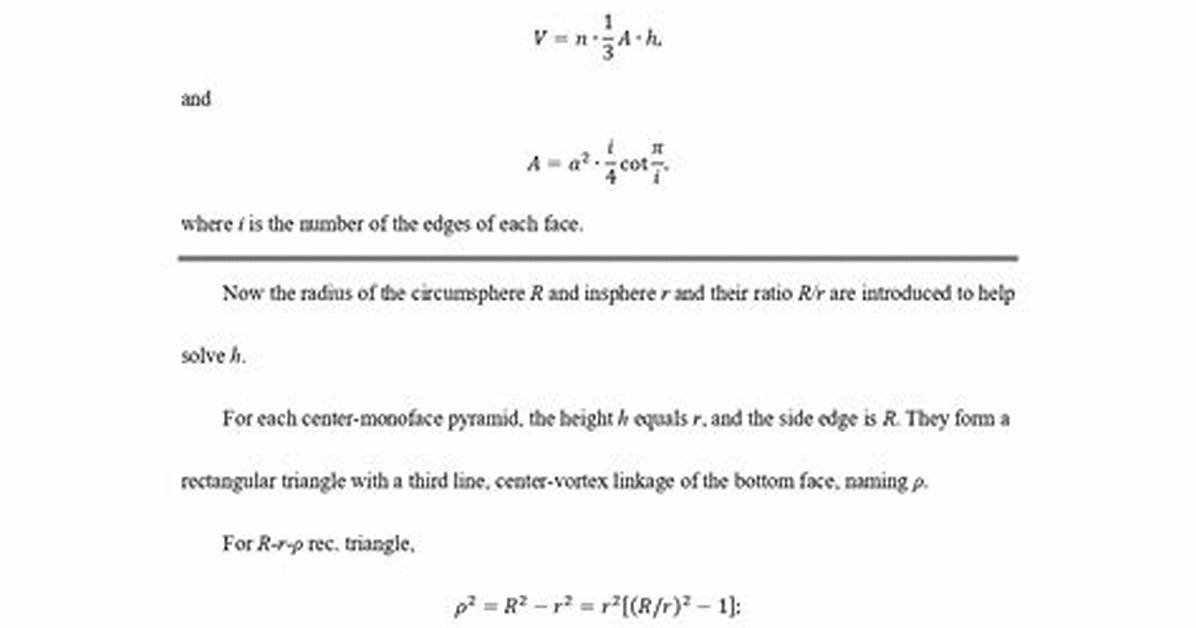 Consistent Formula for Regular Polyhedral Volumes