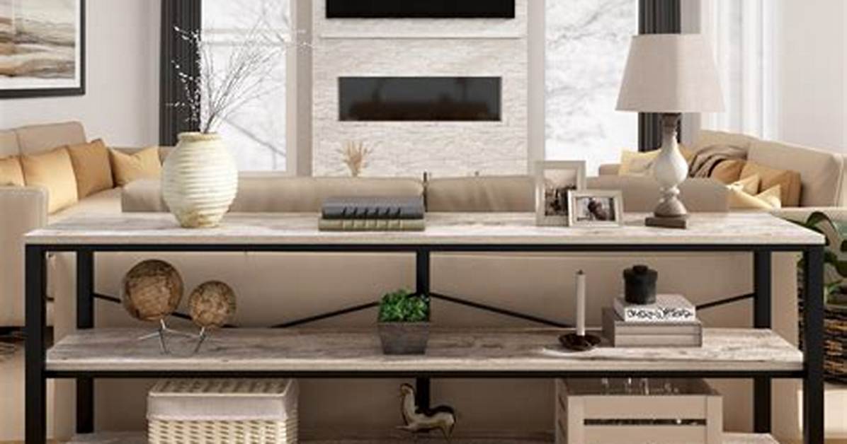 Console Table Behind Sofa
