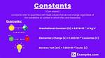 Constants in Science