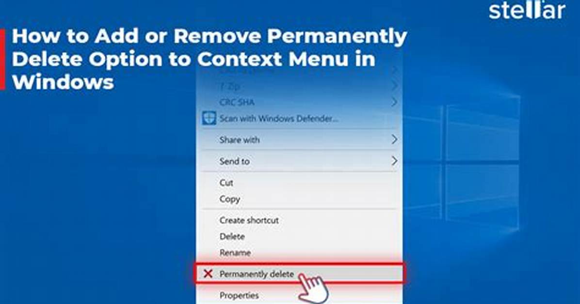 Context Menu Delete Option