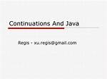 Continuations in Java
