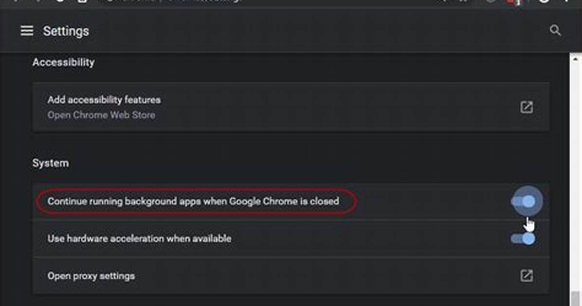 Continue Running Background Apps When Google Chrome Is Closed