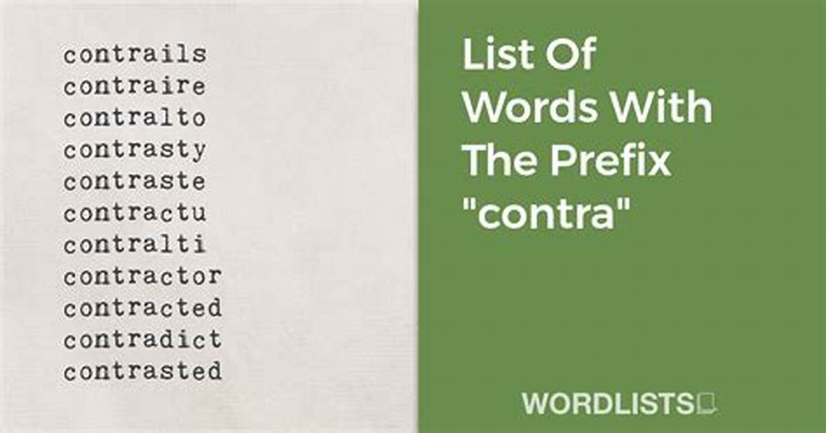Contra Prefix