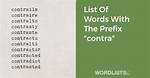 Contra Prefix