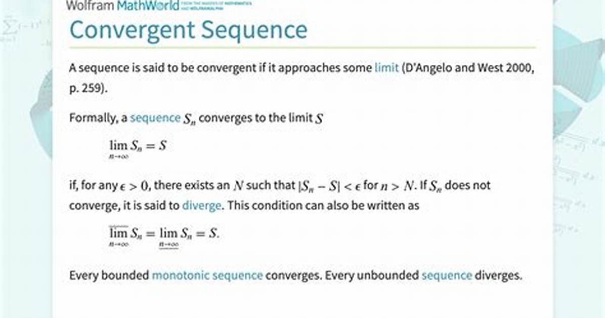 Converging Sequences Definition