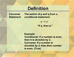 Converse Definition Math