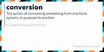 Conversion Definition