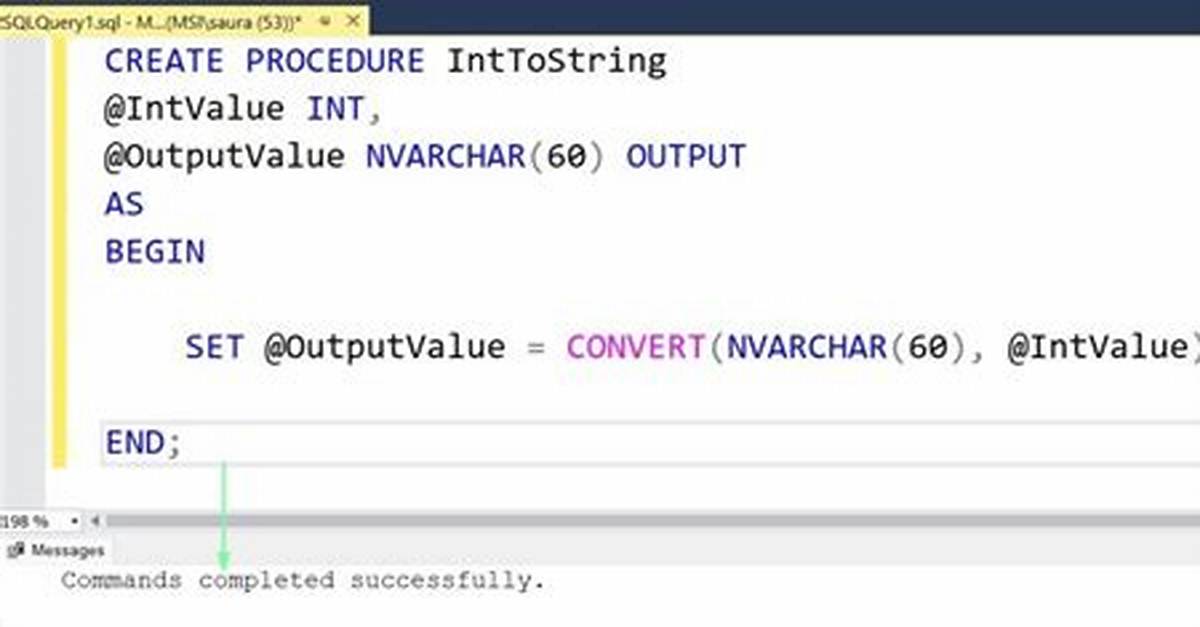 Convert a String to Int Using Sql Query