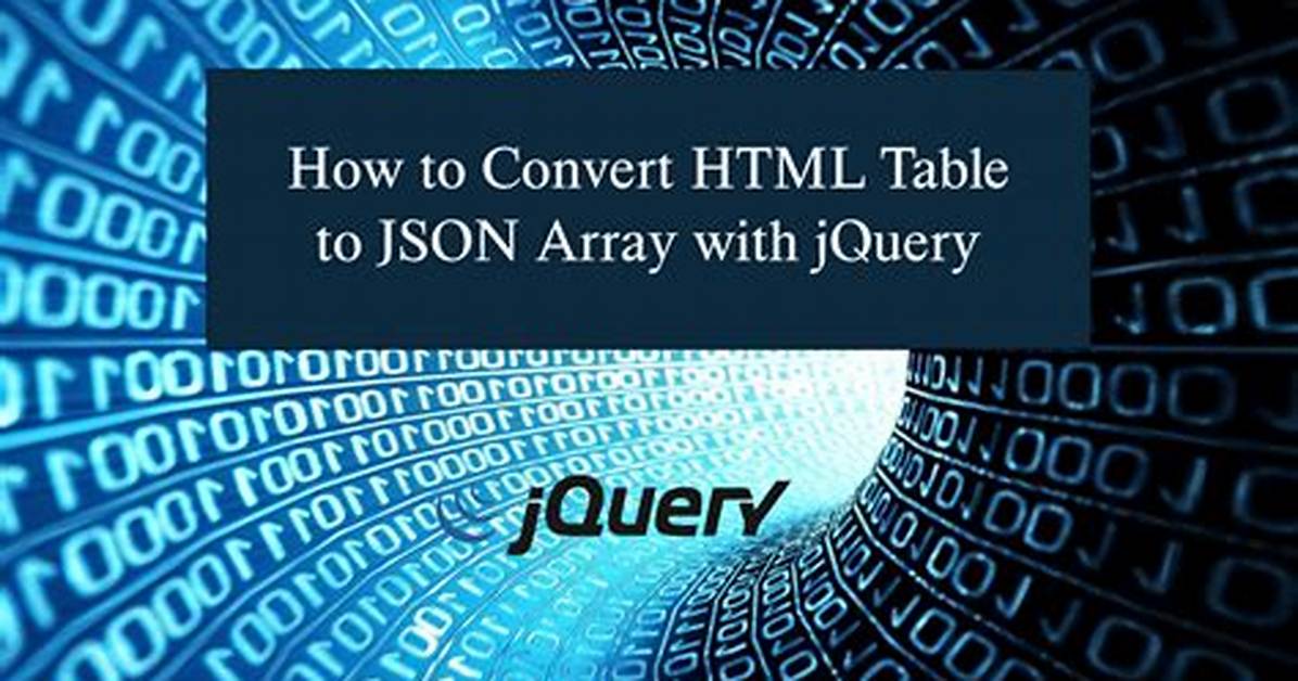 Convert Array to Json