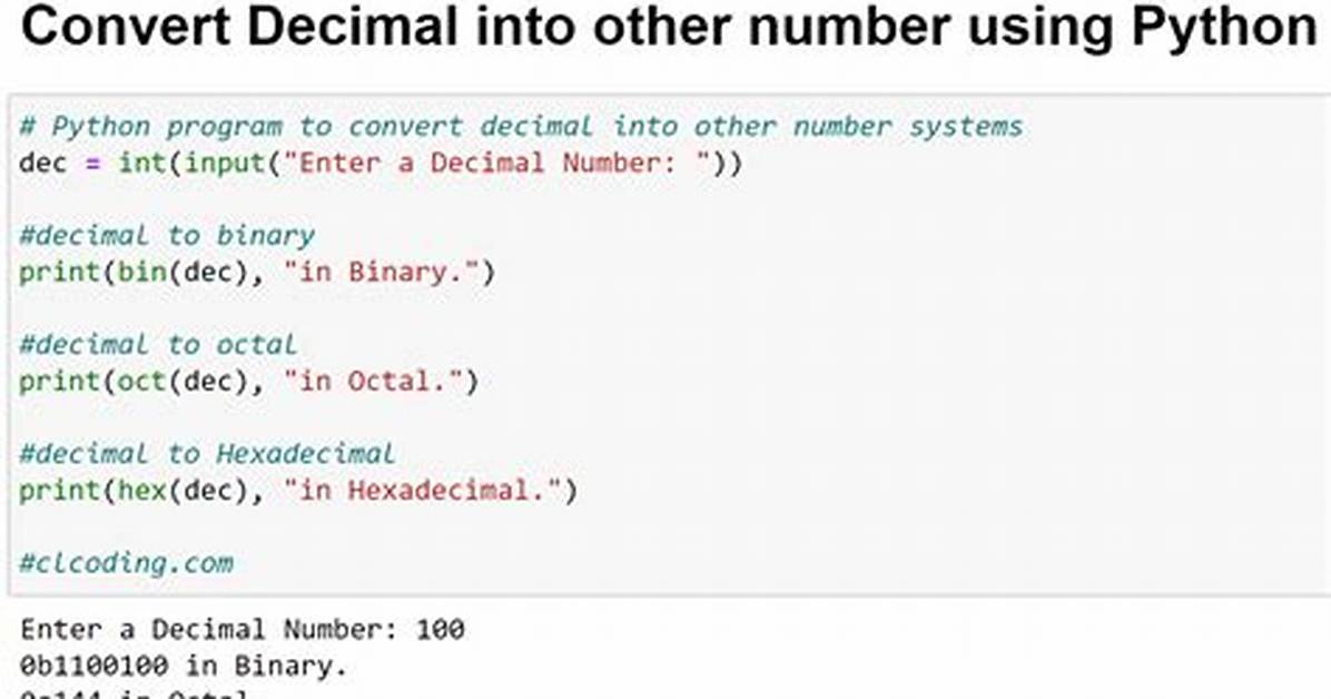 Convert Decimal to Binary in Python [Duplicate]