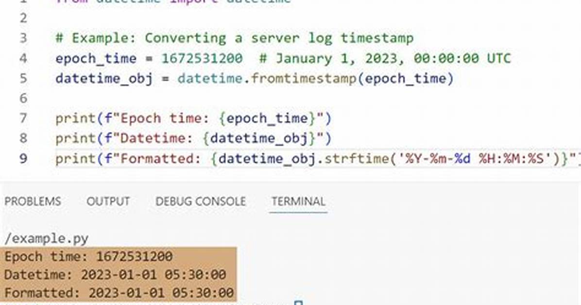 Convert Python Datetime to Epoch with Strftime