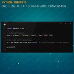 Convert Python Dict into a Dataframe