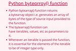 Converting a Float to Bytearray