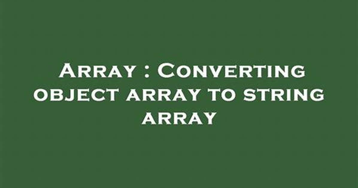 Converting a Object[] Array to an String[] Array in C#? [Closed]