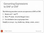 Converting Dnf to Cnf