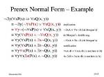 Converting to Prenex Normal Form