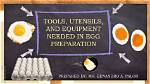 Cookware Used When Preparing Eggs