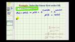Coordinate Method for Solving First Order Linear Pde