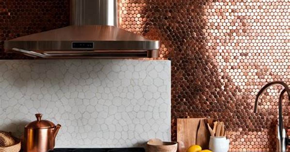 Copper Tile Backsplash
