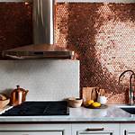 Copper Tile Backsplash