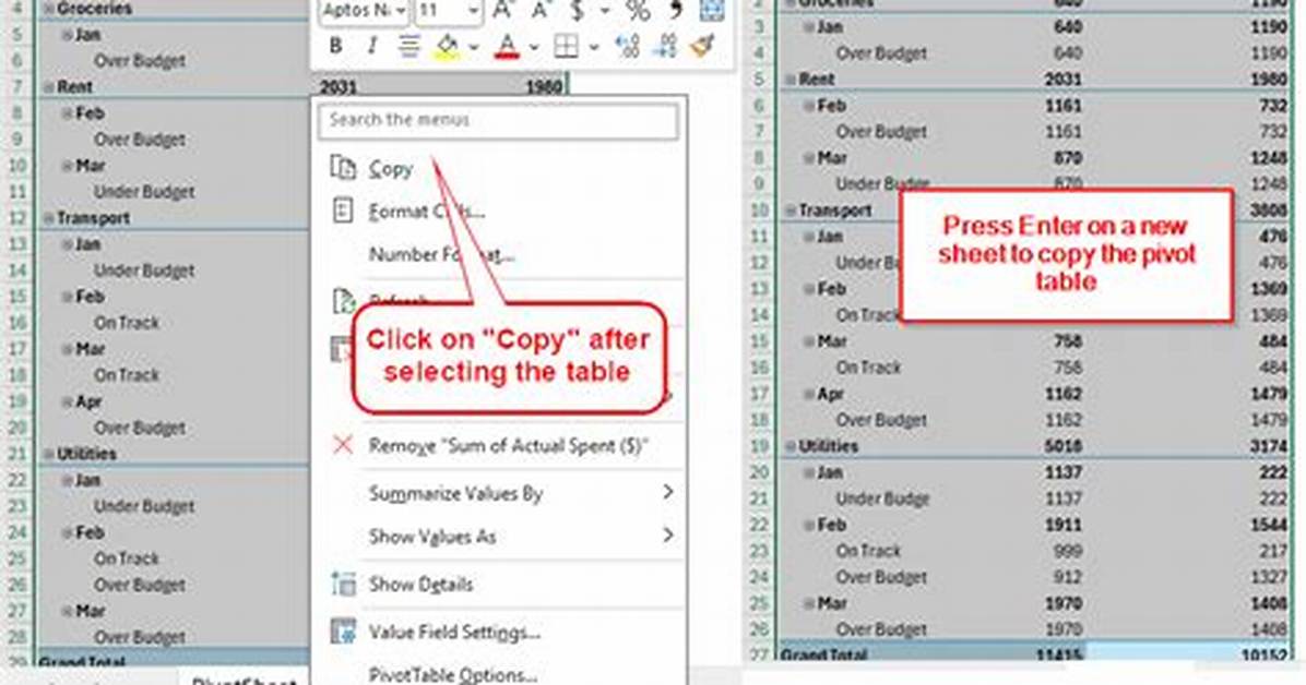 Copy Data into Another Table