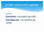 Cor Means