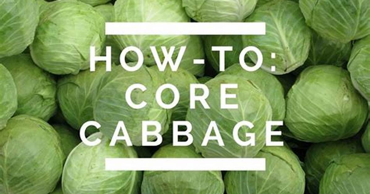 Core a Cabbage