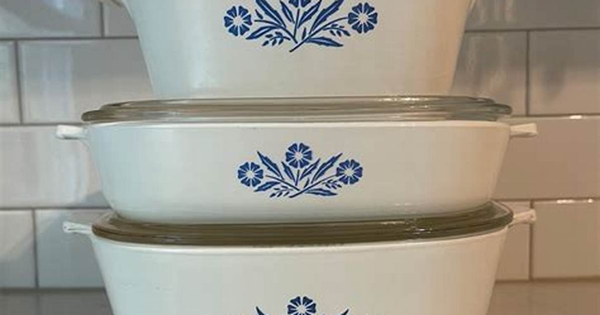 Cornflower Corningware