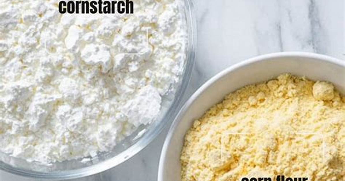 Cornmeal vs Cornstarch