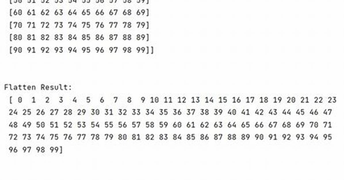 Correct and Efficient Way to Flatten Array in Numpy in Python? [Duplicate]