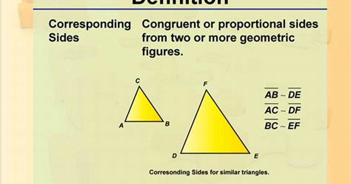 Corresponding Sides