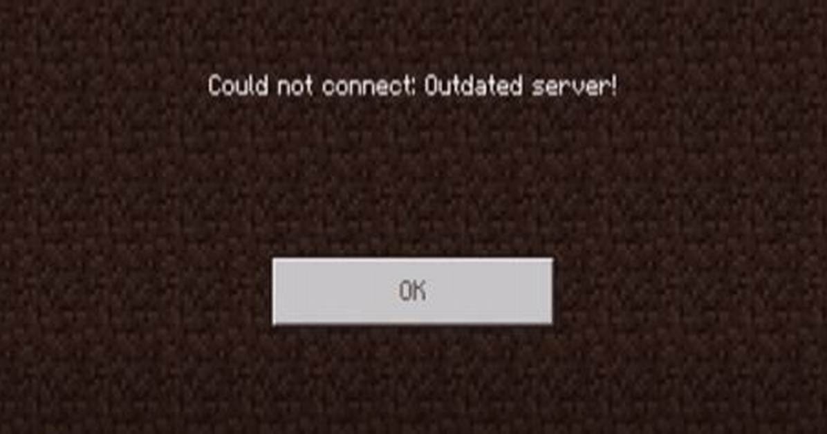 Could Not Connect Outdated Server?