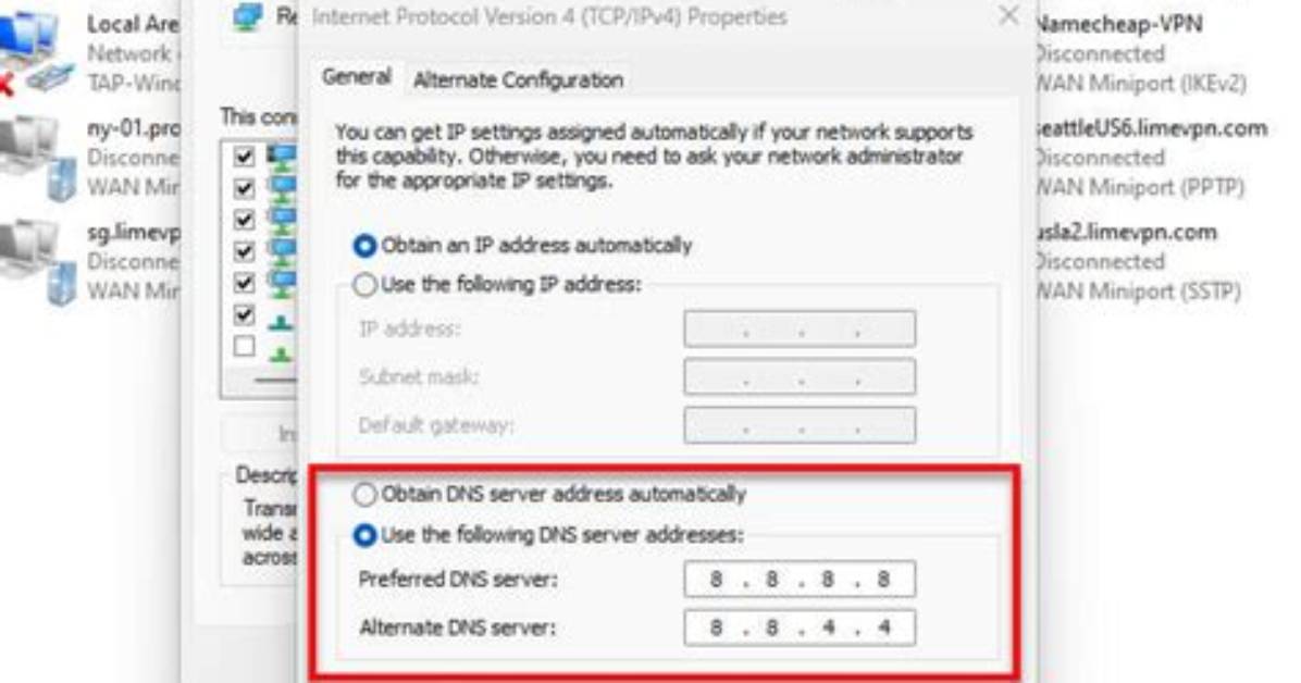 Could Not Ping Dns Server?