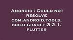 Could Not Resolve Com. Android. Tools. Build: Gradle:8.0.1