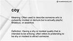 Coy Meaning