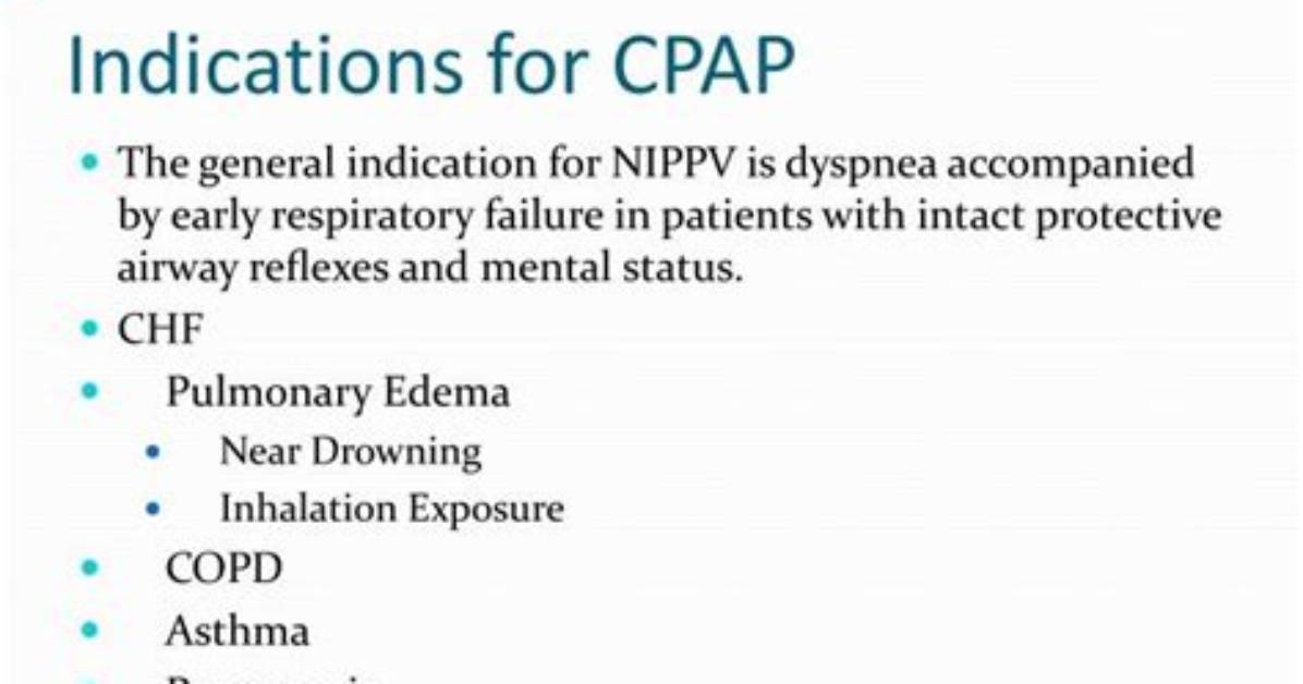 Cpap Indications