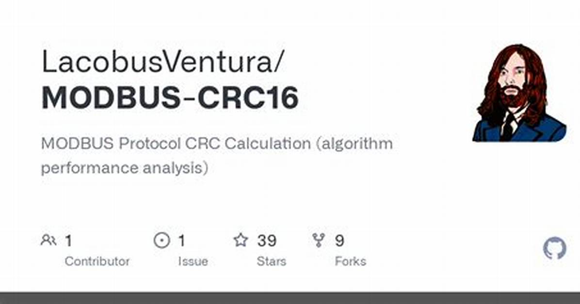 Crc16 (Modbus) - Computing Algorithm