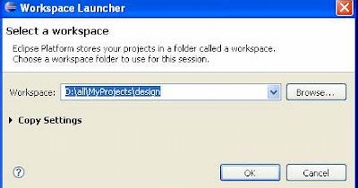 Create a New Workspace in Eclipse