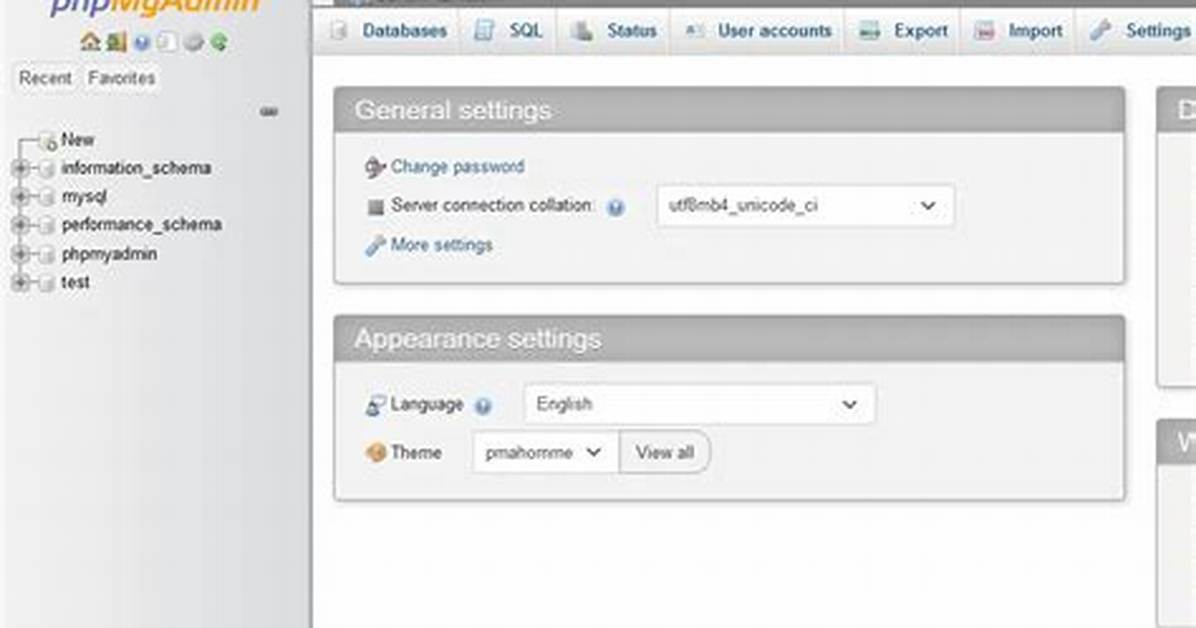 Create a Root Password for Phpmyadmin
