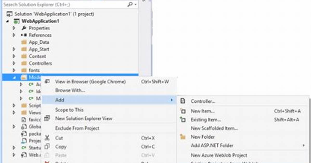 Create a Table with Model in Asp. Net Core Mvc