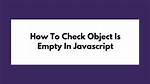 Create an Empty Object in Javascript with {} or New Object()?