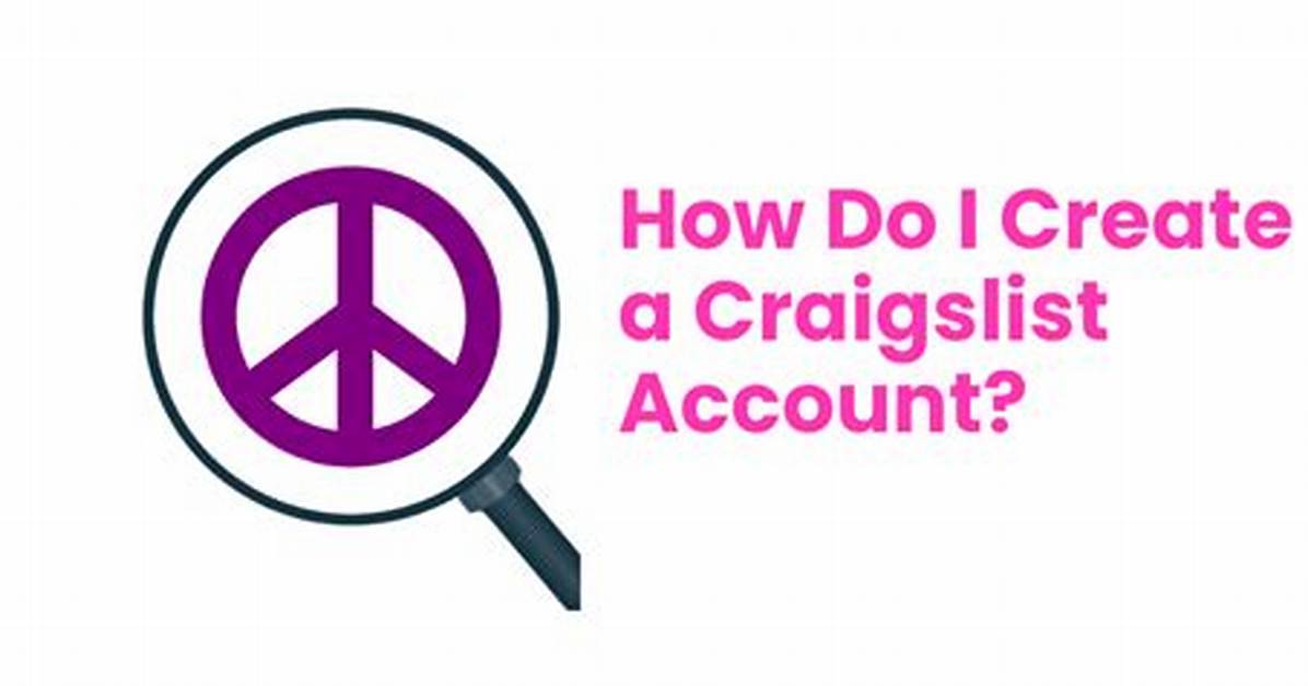 Create Craigslist Account