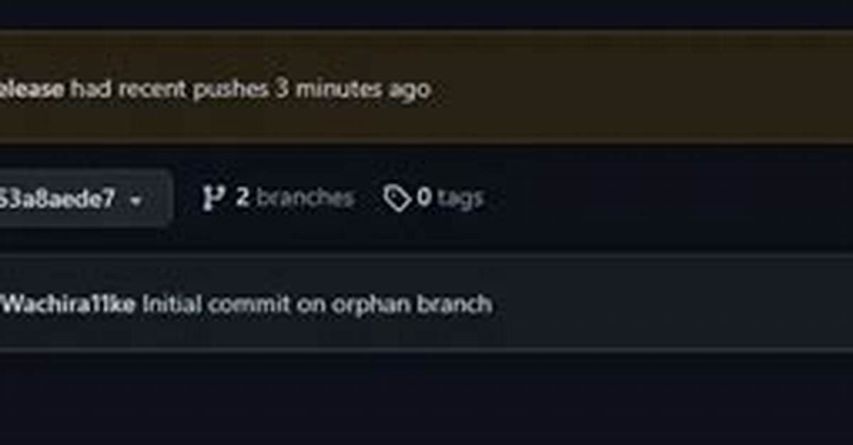 Create Empty Branch on Github