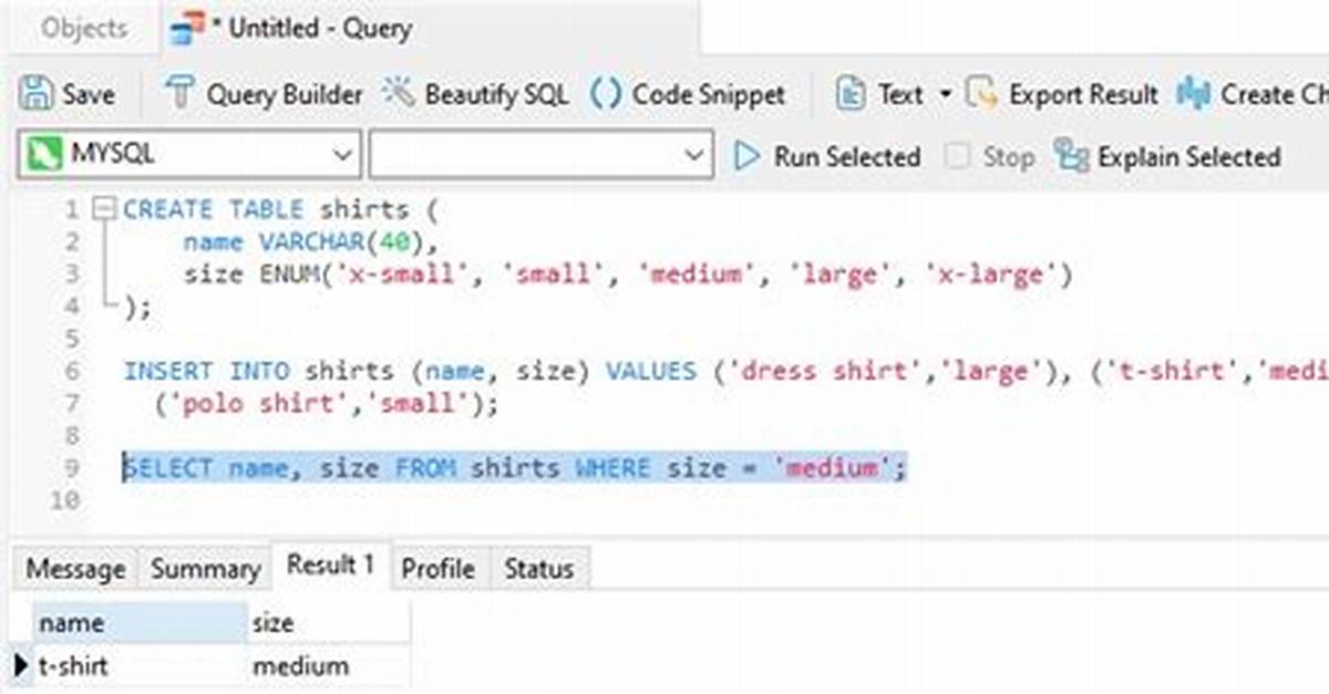 Create Enum in Sql Server