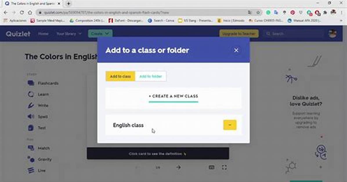 Create Quizlet
