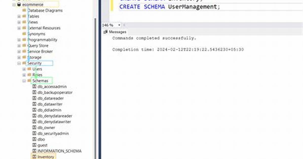 Create Schema Sql