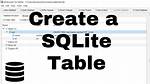 Create Sqlite Database and Table