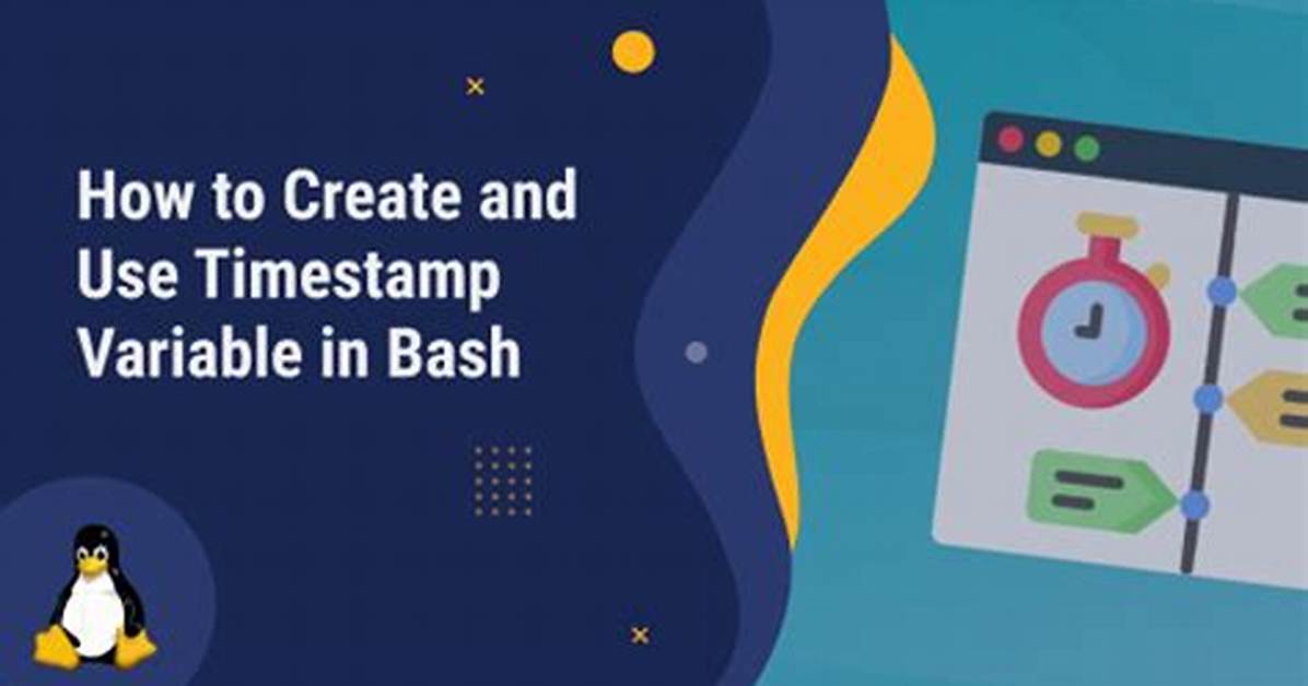 Create Timestamp Variable in Bash Script