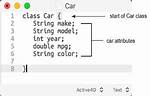 Creating a Car Class in Java