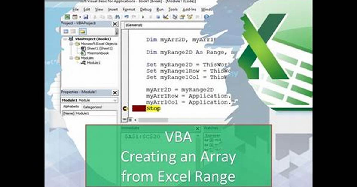 Creating an Array from a Range in Vba